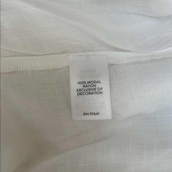 J Jill embroidered peasant blouse white multicolor size XL - Picture 6 of 10